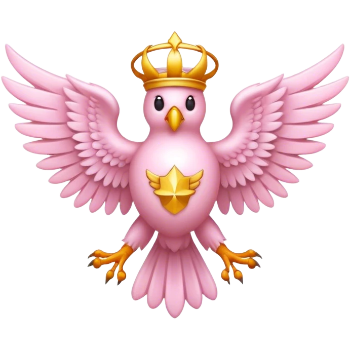6 winged seraphim light pink emblem emoji