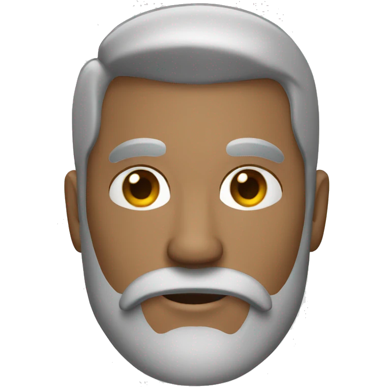 a man with slick back hair and grey beard emoji