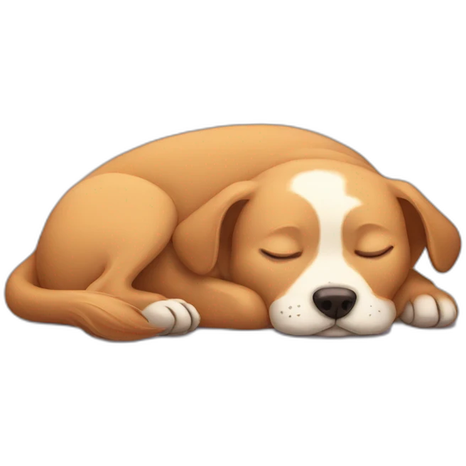 dog sleeping emoji
