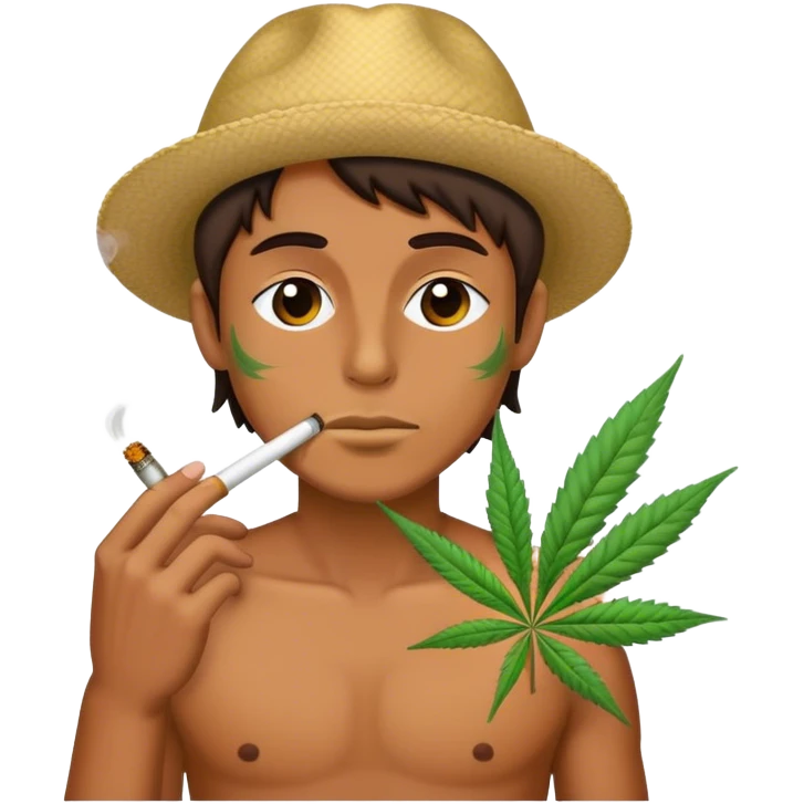 Smoking weed emoji