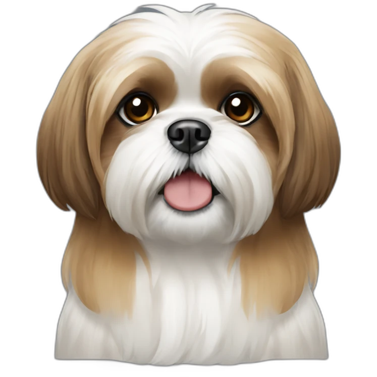 white-and-caramel-shih-tzu emoji