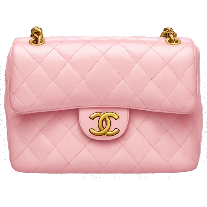 Light pink Chanel bag emoji