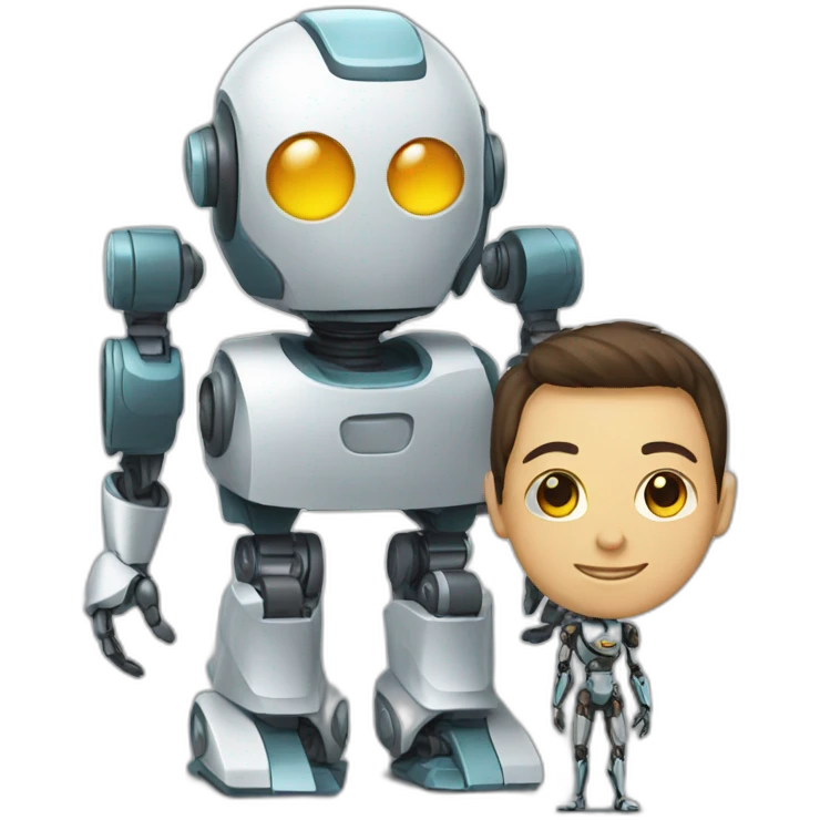 Robot AND human emoji