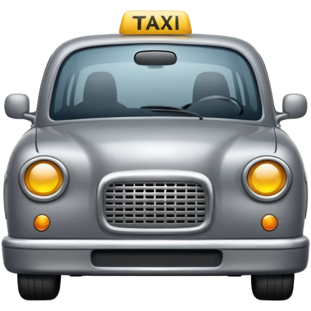 grey taxi emoji