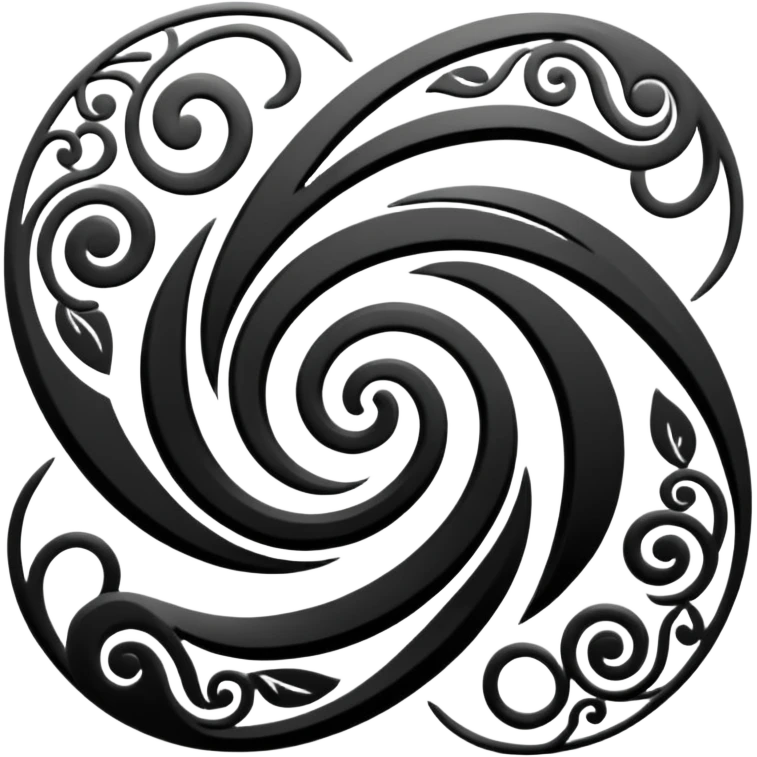 Unity Māori koru design at top emoji
