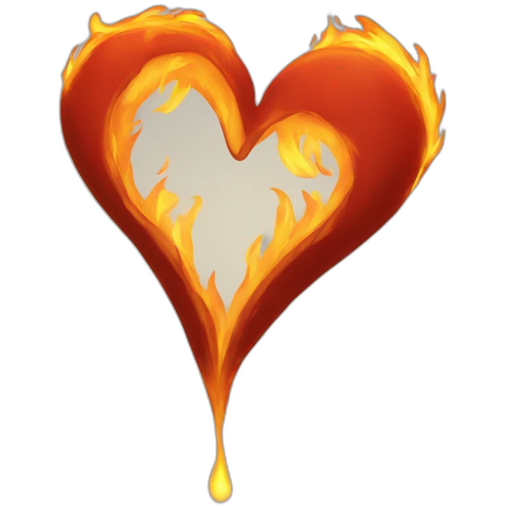 Fire heart emoji