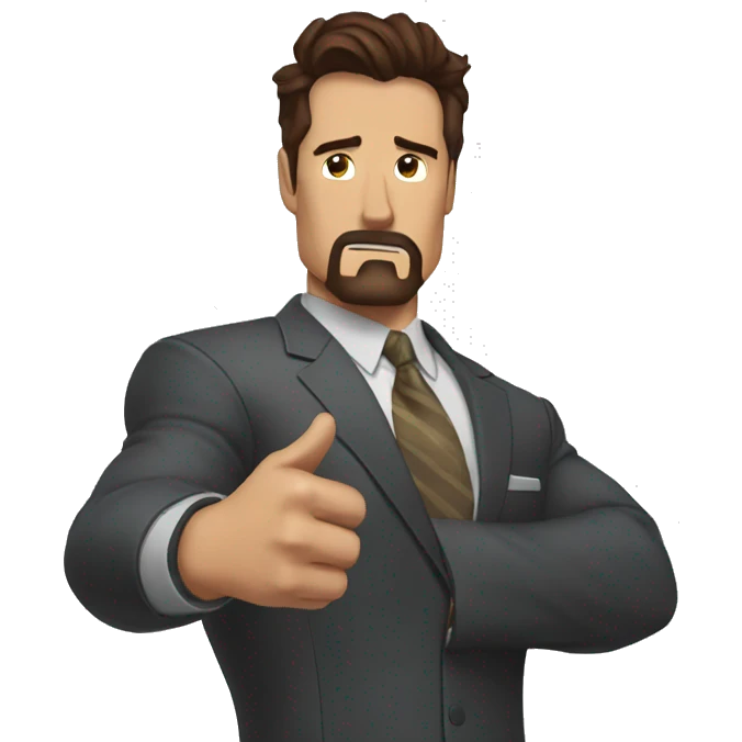 iron man thumbs down emoji