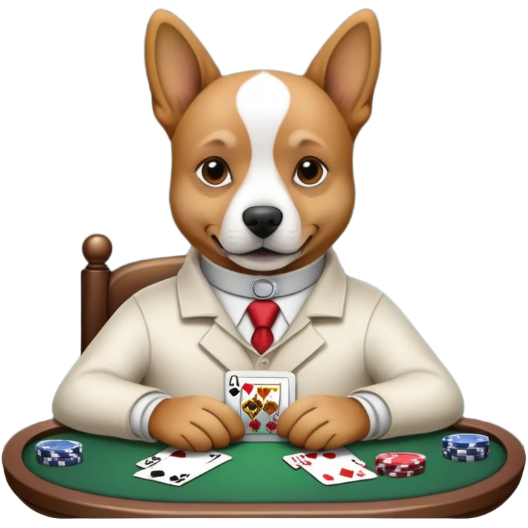Gambling dog  emoji