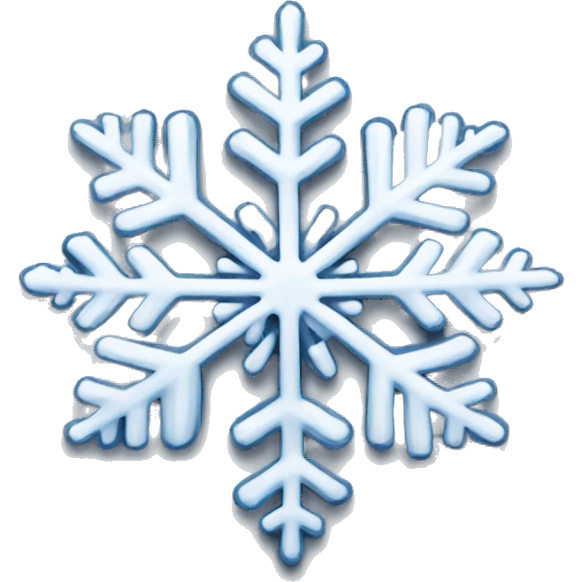 Perfect Snowflake emoji