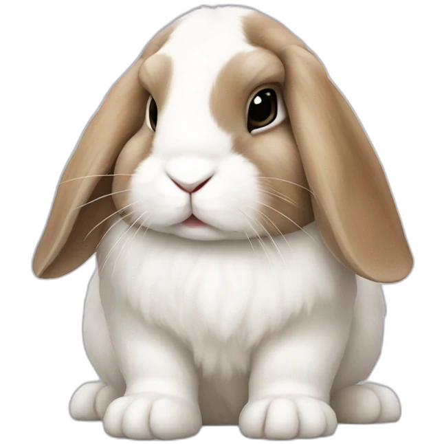 Rabbit holland lop emoji
