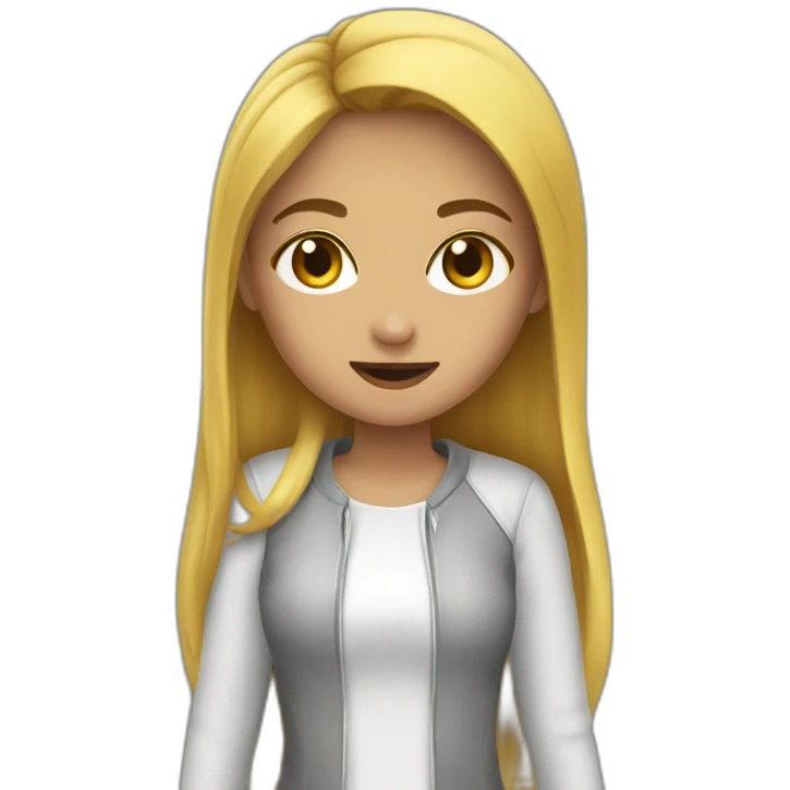 Girl saying « you slay » emoji