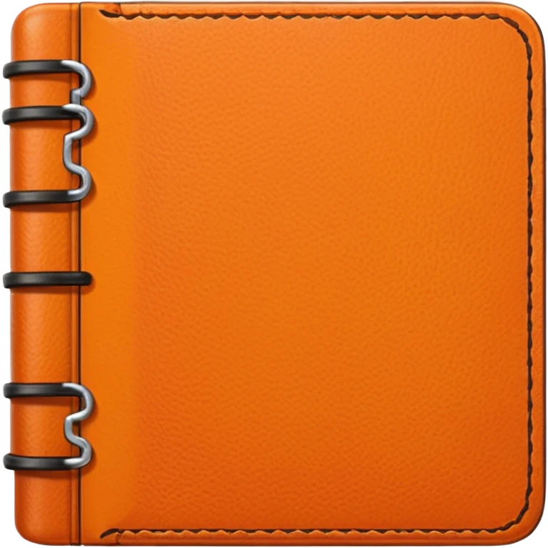 orange color simple diary emoji