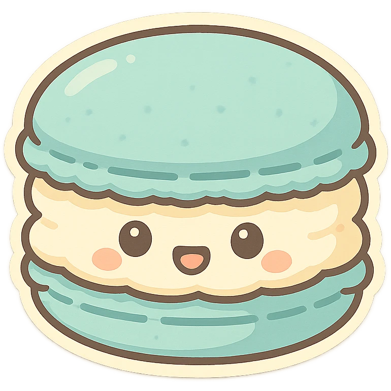 一个马卡龙甜品 emoji