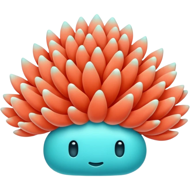 Coral cyan emoji