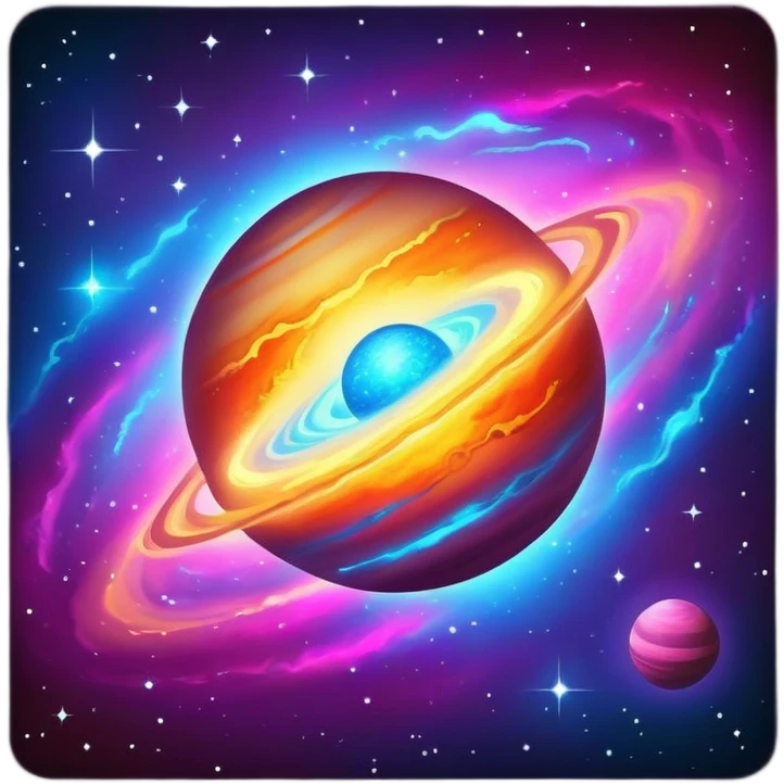 glowing quazar planet emoji