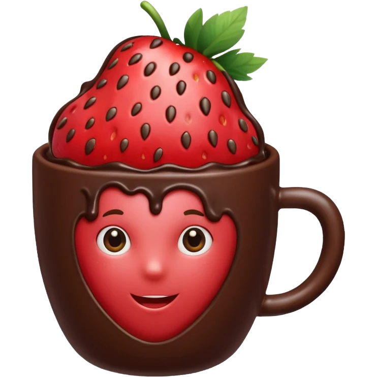 Dubai chocolate strawberry  cup emoji