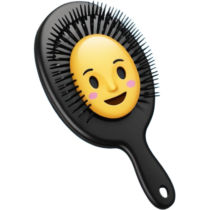 horoscope-style hairbrush with long teeth
 emoji