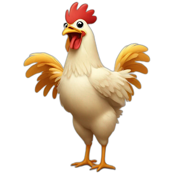 chicken dancing emoji