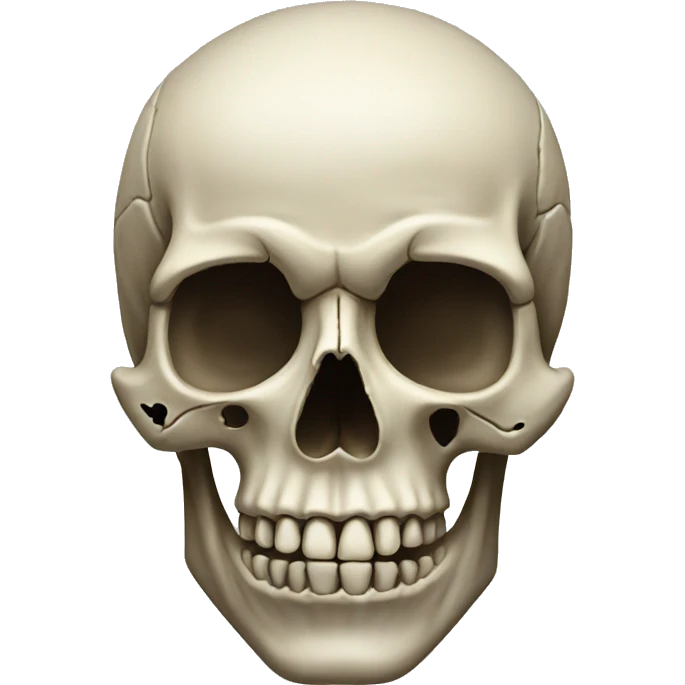 realistic skull emoji