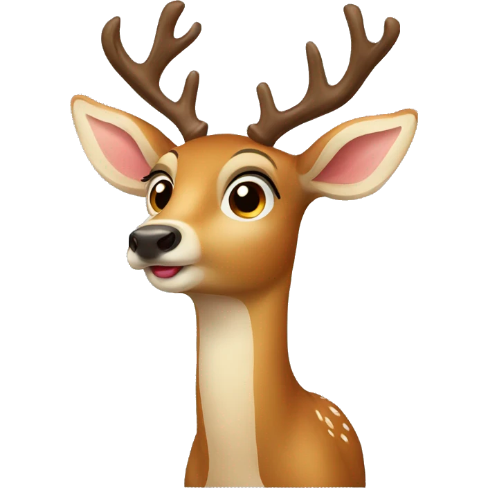 Deer sending kiss  emoji