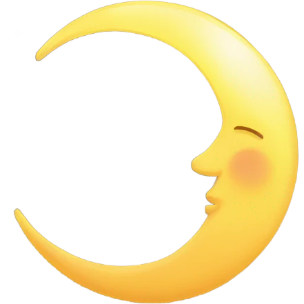 Beautiful sunshine kissing the moon emoji