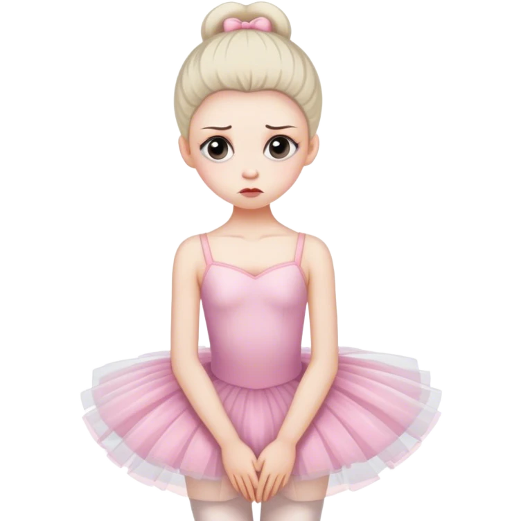 the ballerina is sad emoji