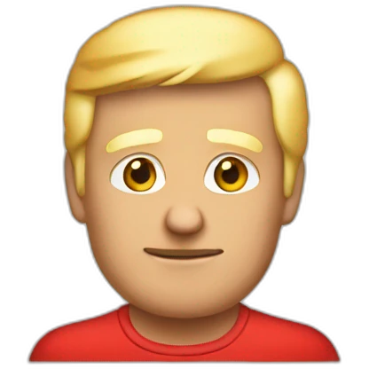 Trump in red camisole emoji