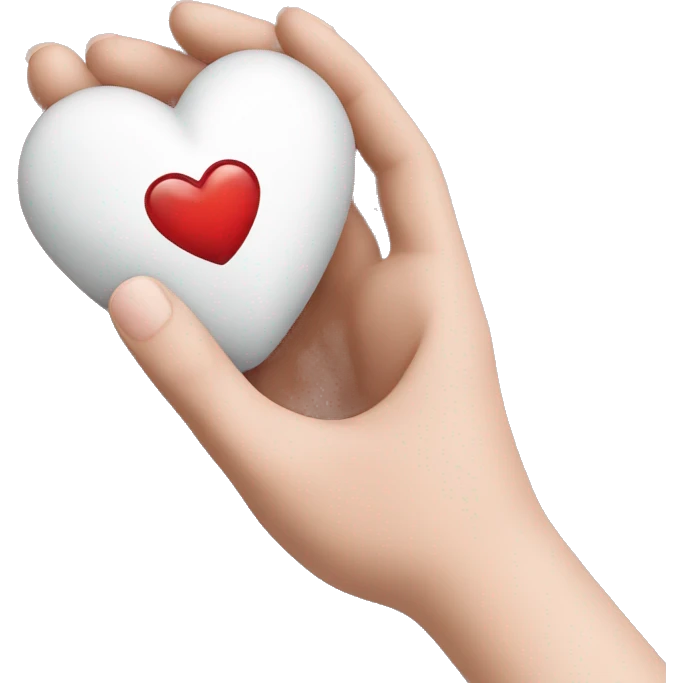 Heart in hand  emoji