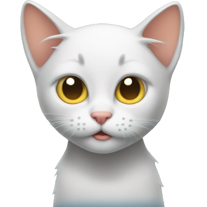 Sweaty kitten emoji