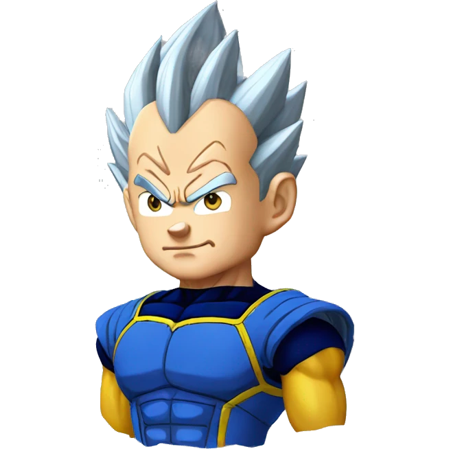 Vegeta from dragon ball emoji