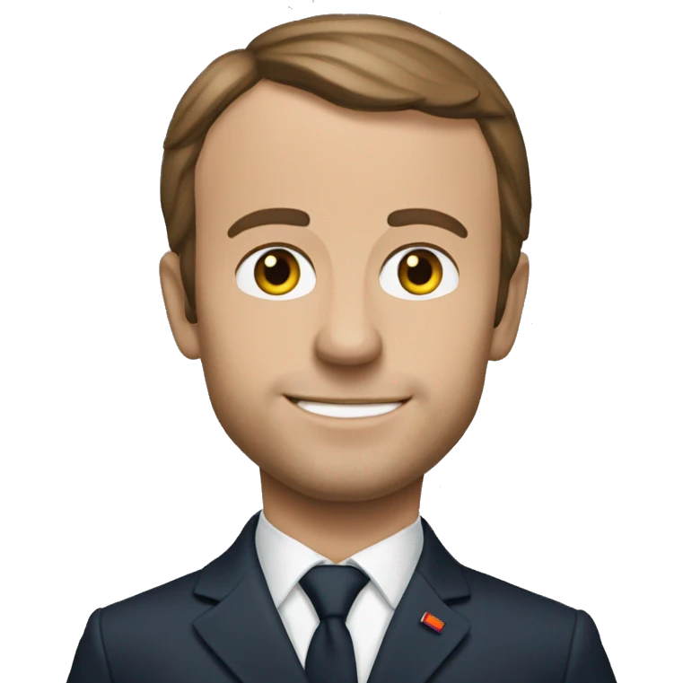 Macron dehors  emoji