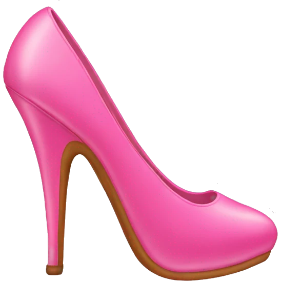 Pink high heels  emoji