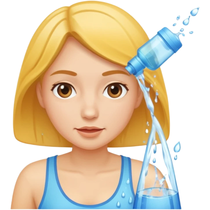 Woman squirting emoji