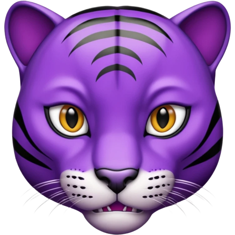 Purple Panther face tileted to the slight right emoji