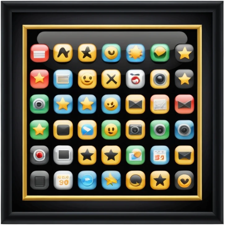 featuring achievements, films, and 100 views, in a style achievement emoji