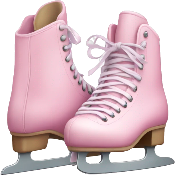 pastel pink ice skates emoji