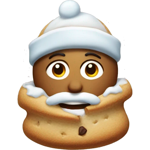 winter cookie emoji