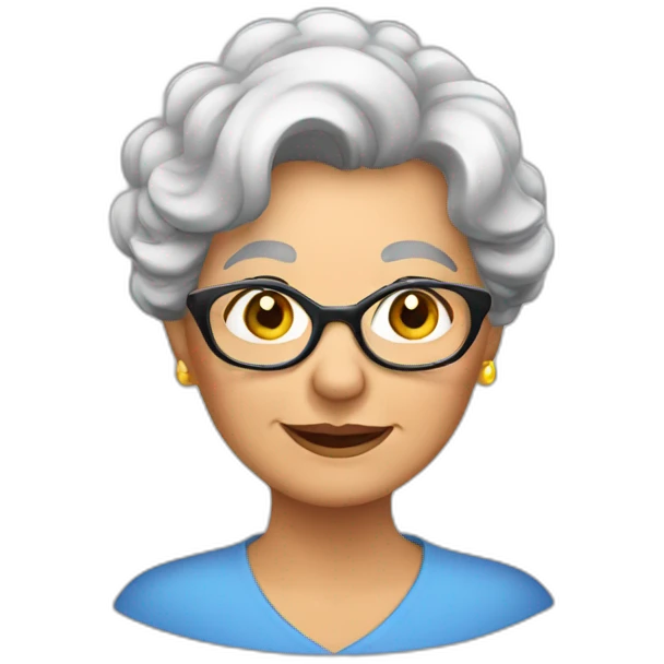 beautiful grandma emoji