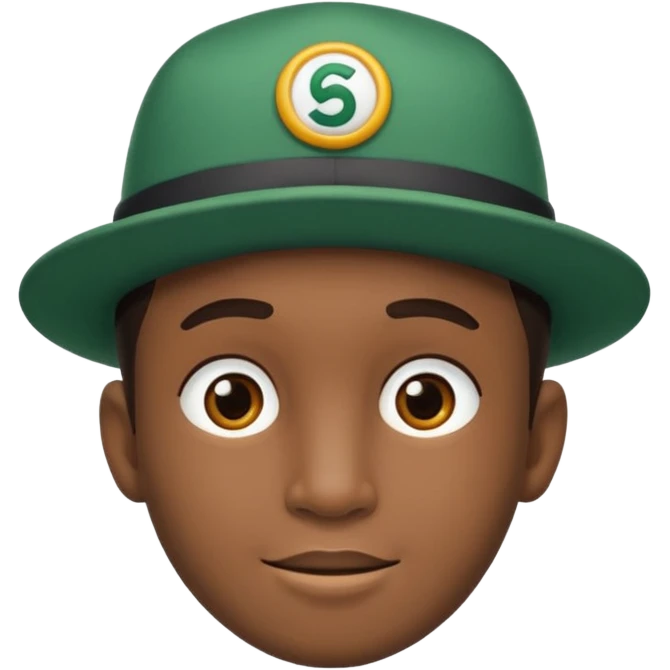 Faça um menino de boné emoji