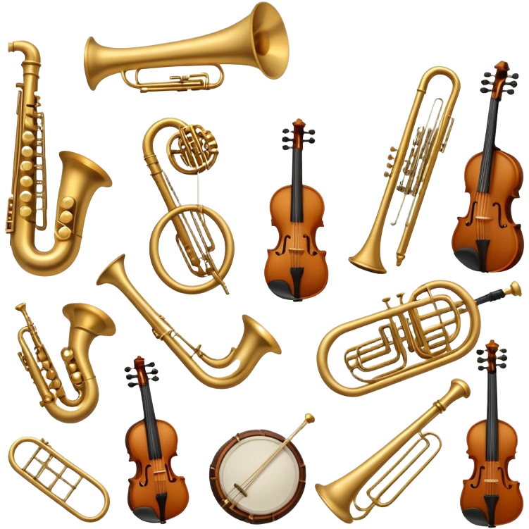 Orchestra of instruments emoji