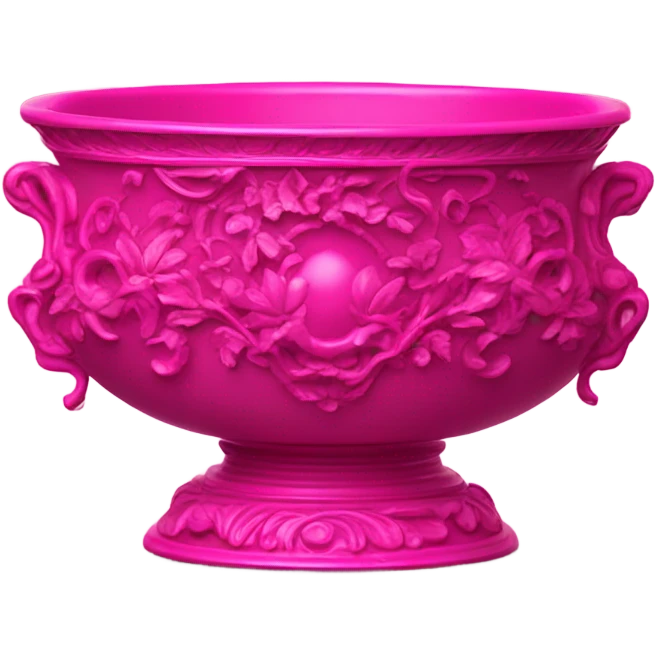 vintage rococo highly detailed hotpink bowl emoji