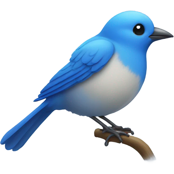 Blue bird emoji