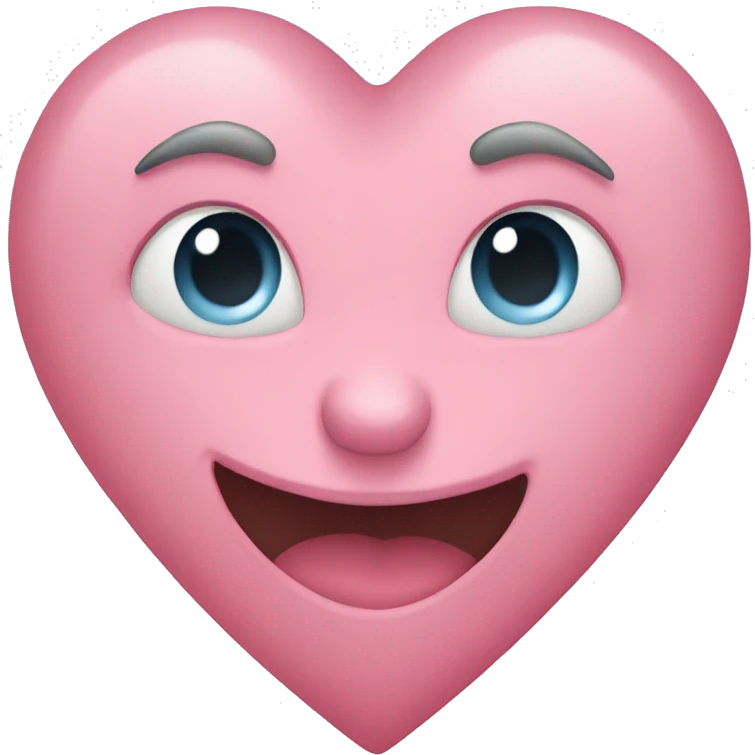 Corazon rosa pastel emoji