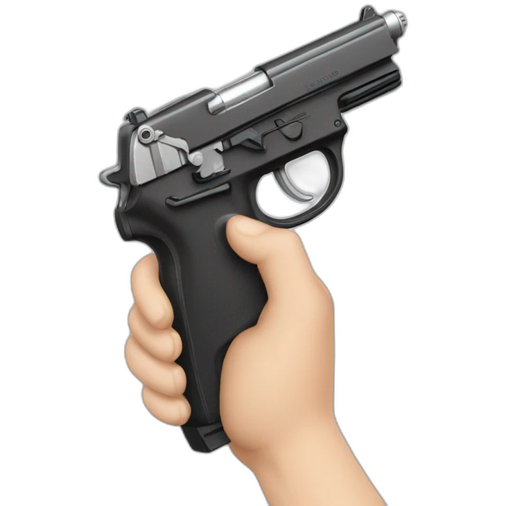 Macron tien pistolet a eau emoji