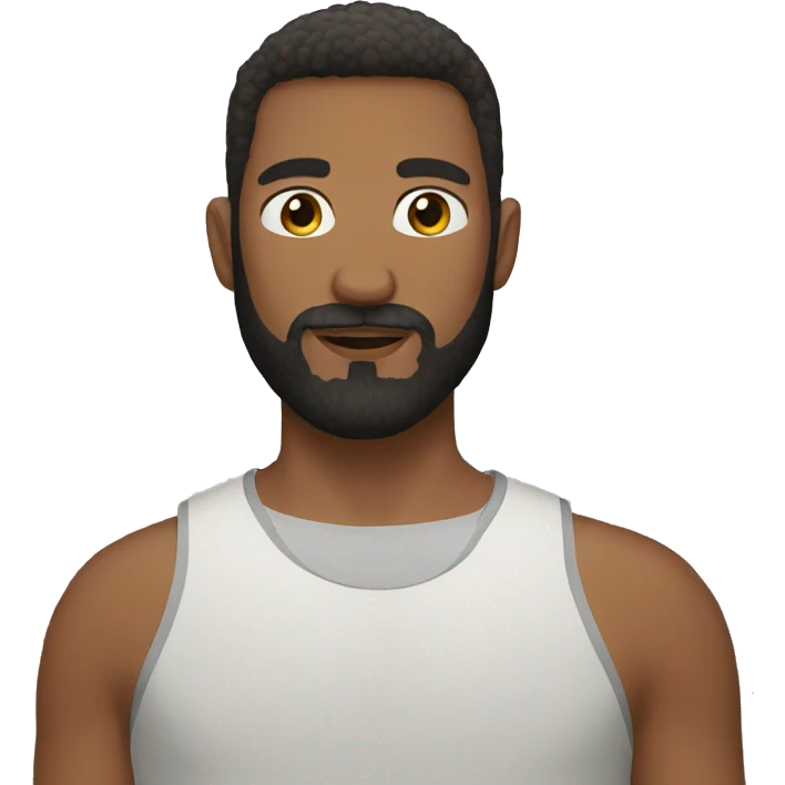 guy beard short hair emoji