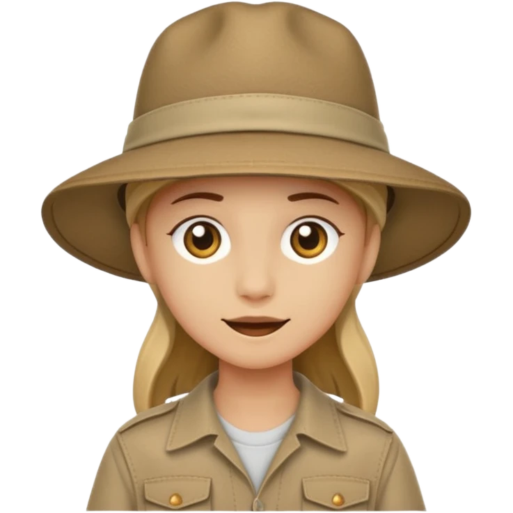 just safari hat no head emoji