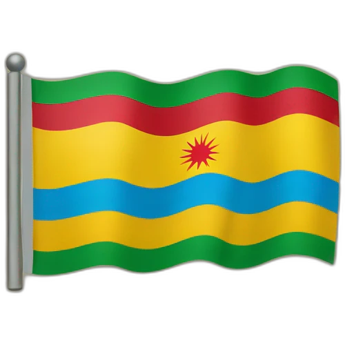 ios styled flag of Kurdistan emoji