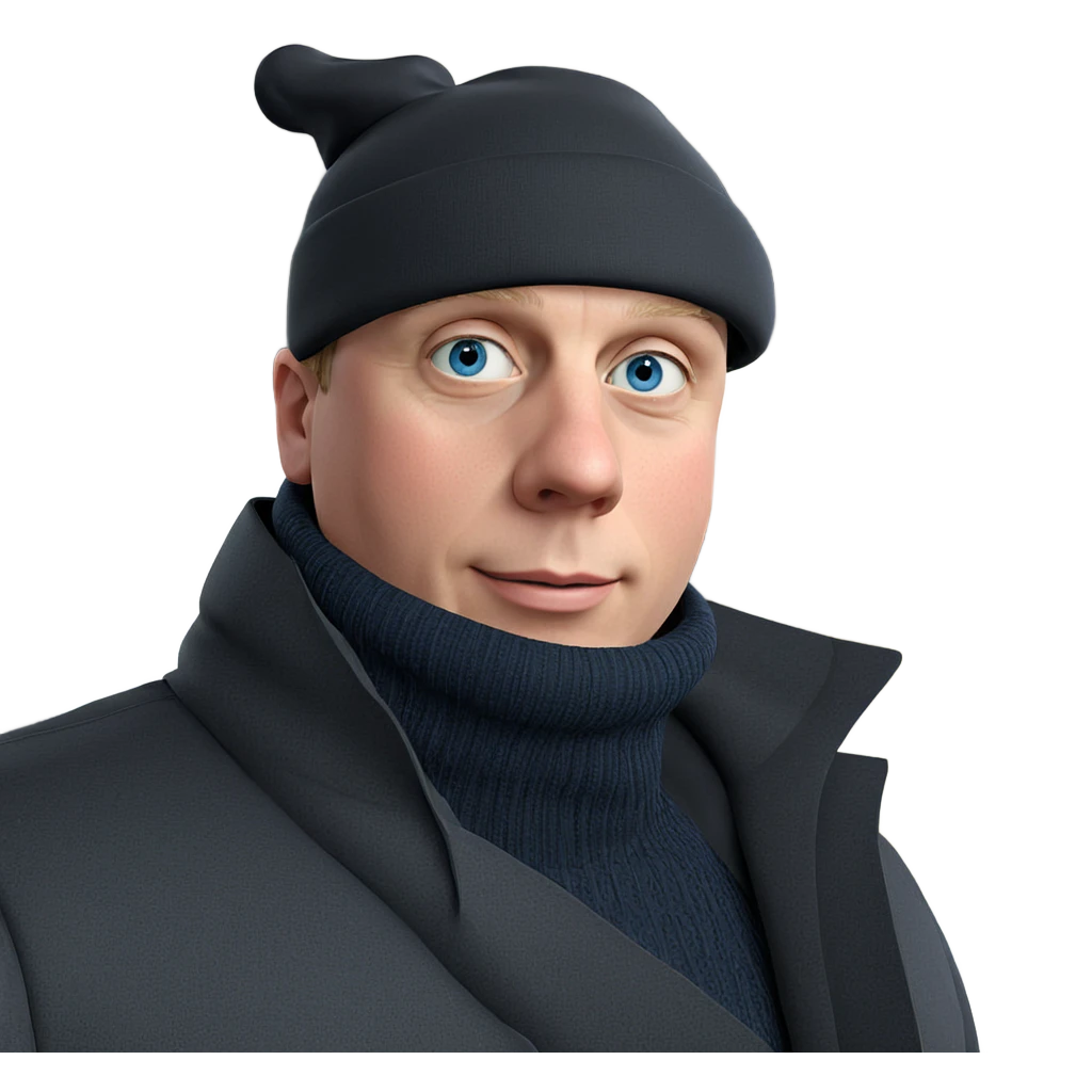 blue-eyed boy in black hat emoji