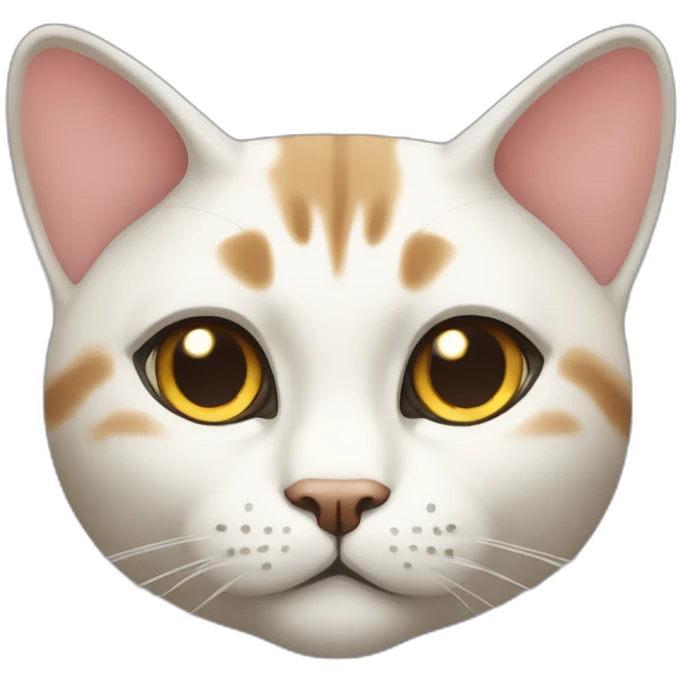 big fat male asian cat with long hari emoji