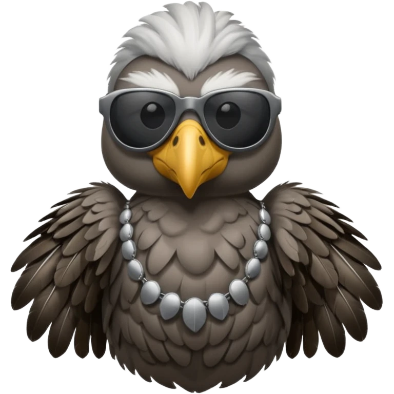 vulture wearing sunglasses emoji